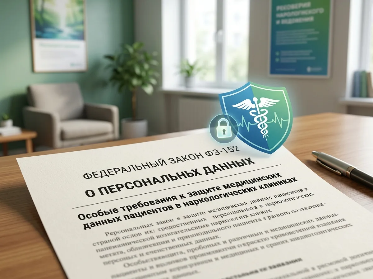 Документ ФЗ-152 о персональных данных — защита конфиденциальности медицинских сведений пациентов наркологической клиники